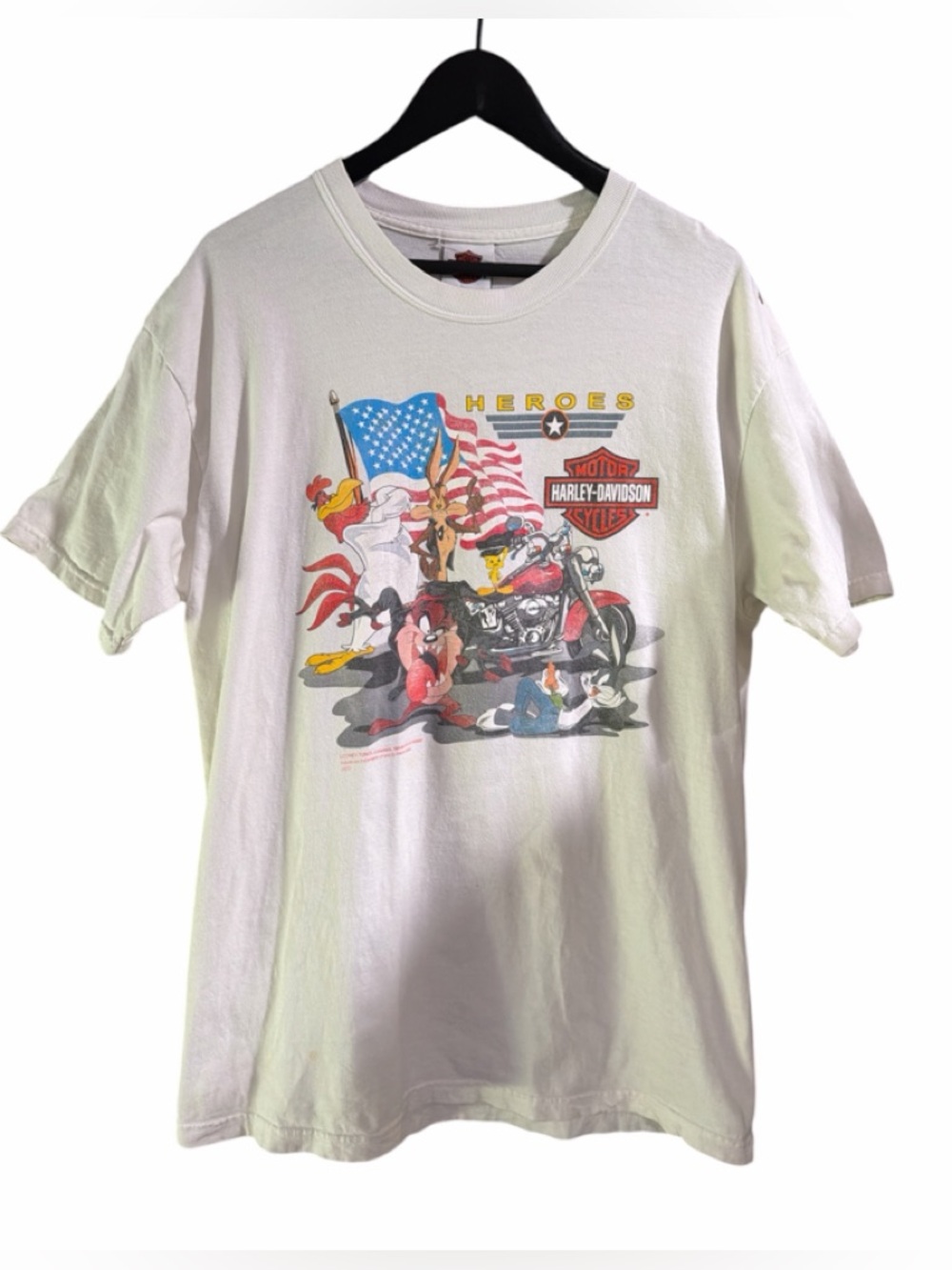 Vintage Harley-Davidson Looney Tunes "Harley Heroes" Graphic T-Shirt 2003 Large
